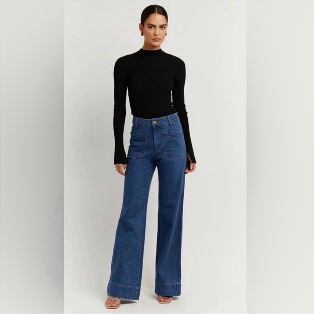 DISSH peri dark blue wide leg denim US 8 / AU 12 / EU 40